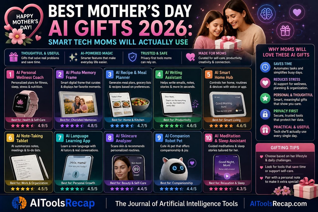Best Mother's Day AI Gifts 2026 — Smart Tech She'll Actually Use, Ranked by Budget