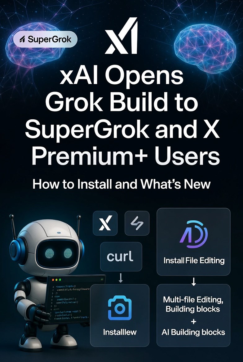 xAI Opens Grok Build to SuperGrok and X Premium+ — How to Install and What's New in v0.1.218