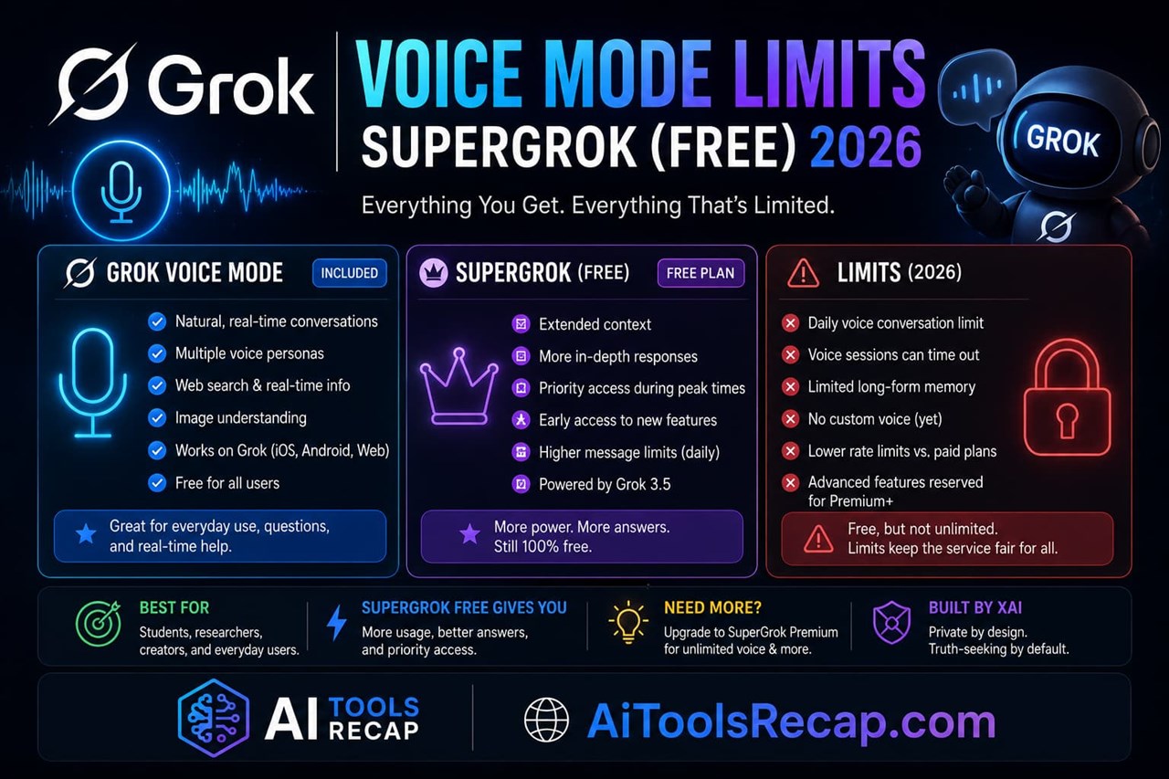 Grok Voice Mode Limits in 2026 — SuperGrok Is Now Capped at 20–30 Minutes a Day